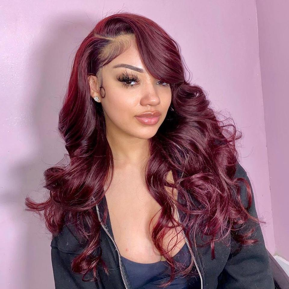 Burgundy 13x4 Body Wave Wig